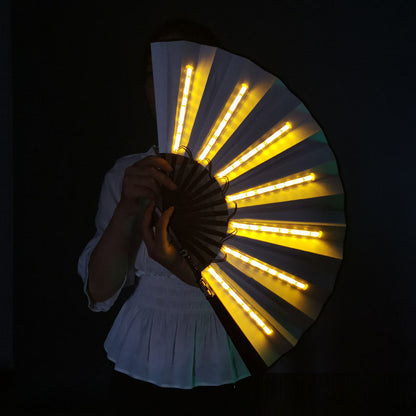 LED Luminous Fan Color Folding Fan