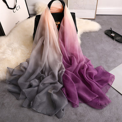 Long padded decorative shawl scarf