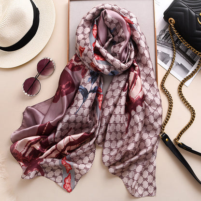 Warm silk scarf