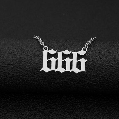 Stainless Steel Digital Choker Collarbone Chain