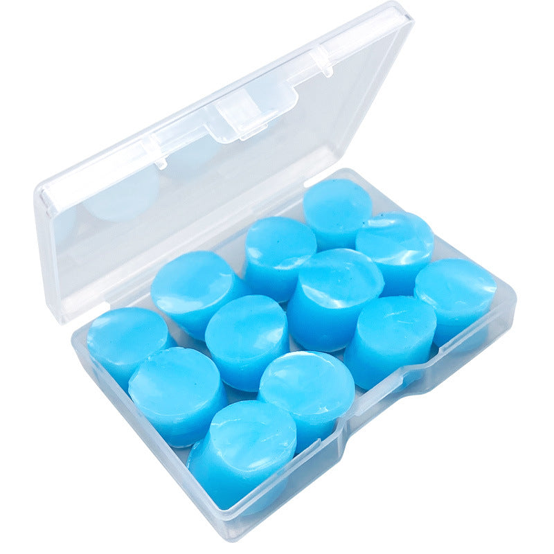 Travel Aviation Sleep Anti-dry Sound Earplugs Waterproof Silicone Mud