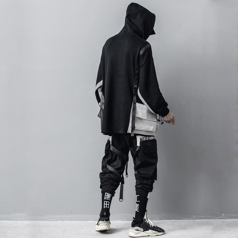 Reflective strip hoodie