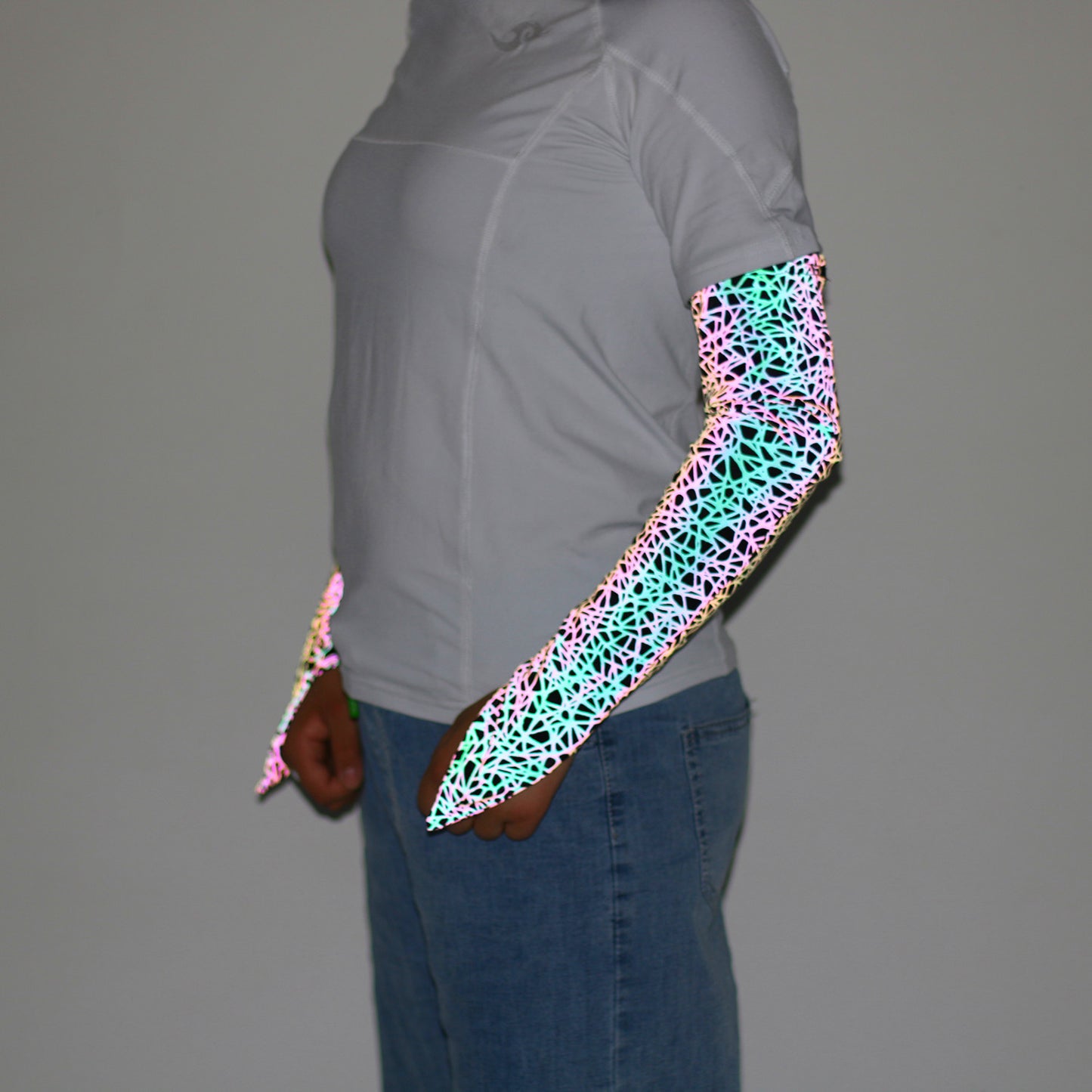 Ladies Fashion Sports Sunscreen Bright Reflective Sleeve