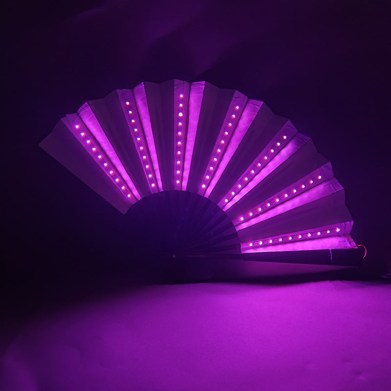 LED Luminous Fan Color Folding Fan