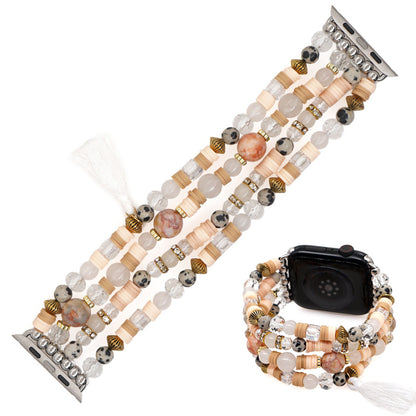 Boho Semi-Precious Stone Statement Beaded Strap