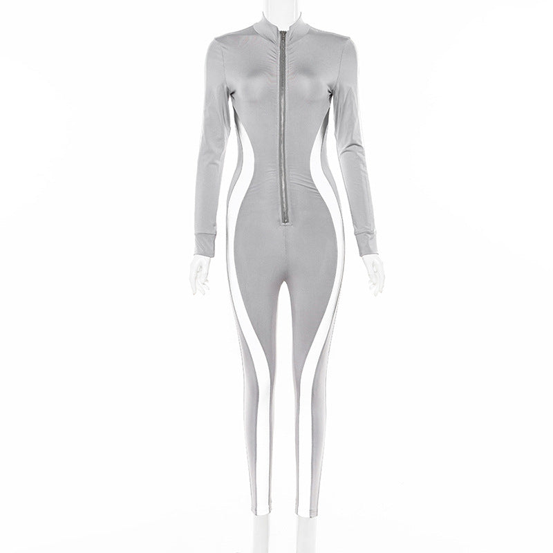 Reflective Paneled Bodysuit