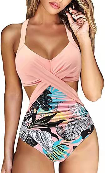 Maillot de bain sexy pour femme, tenue croisée au ventre