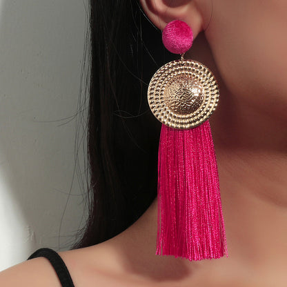 Boucles d'oreilles à pompons Boho modernes pour femmes