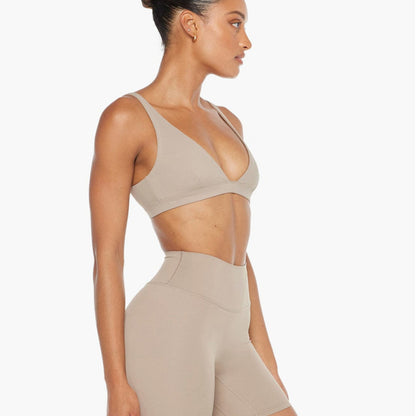 Ensemble de soutien-gorge de yoga push-up taille haute, coupe slim, entraînement sexy