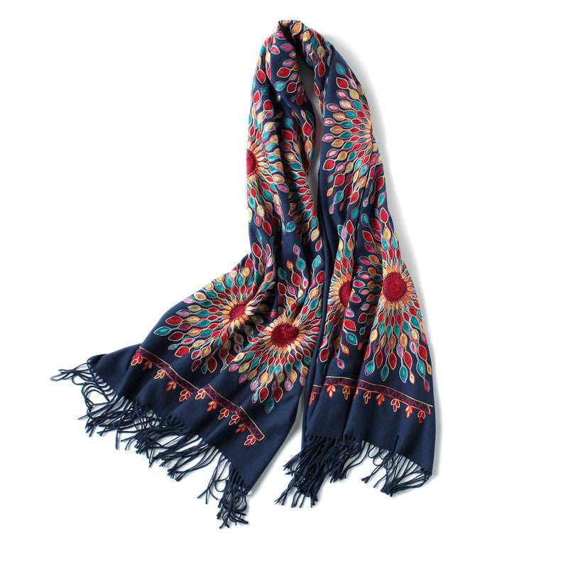 Desert travel sunscreen silk scarf