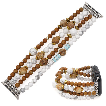 Boho Semi-Precious Stone Statement Beaded Strap