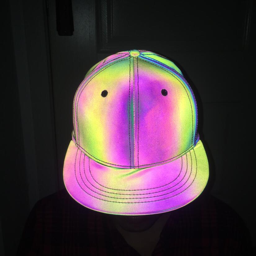 Colorful reflective laser colorful reflective cap