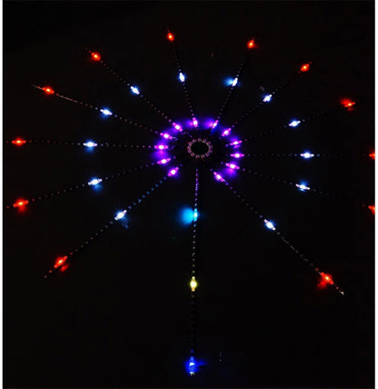 Feu d'artifice de chapiteau à commande vocale LED, lumière décorative polychrome