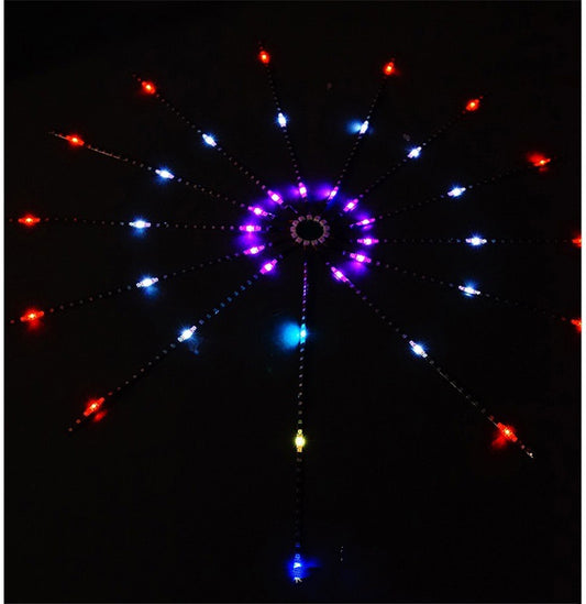 Feu d'artifice de chapiteau à commande vocale LED, lumière décorative polychrome