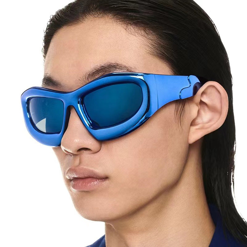 Gafas de sol con montura de forma especial para montar al aire libre