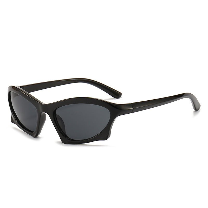 Lunettes de soleil futuristes de sport punk hip hop