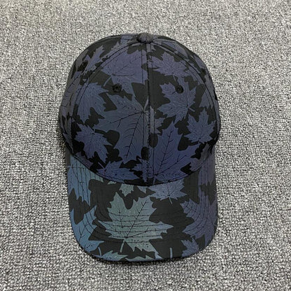 Casquette réfléchissante extérieure en forme de feuille d'érable colorée