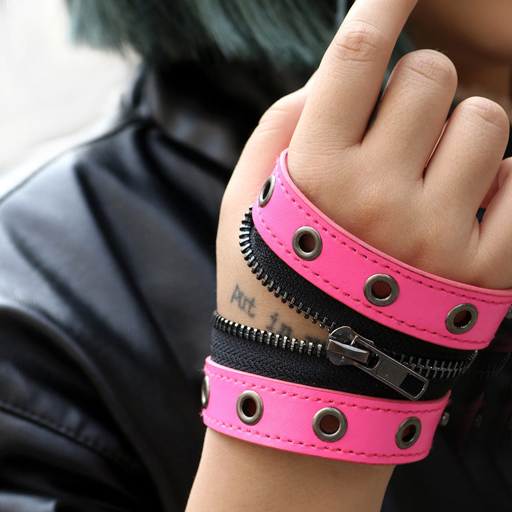 Bijoux Punk Bracelet en cuir de bétail pour femmes