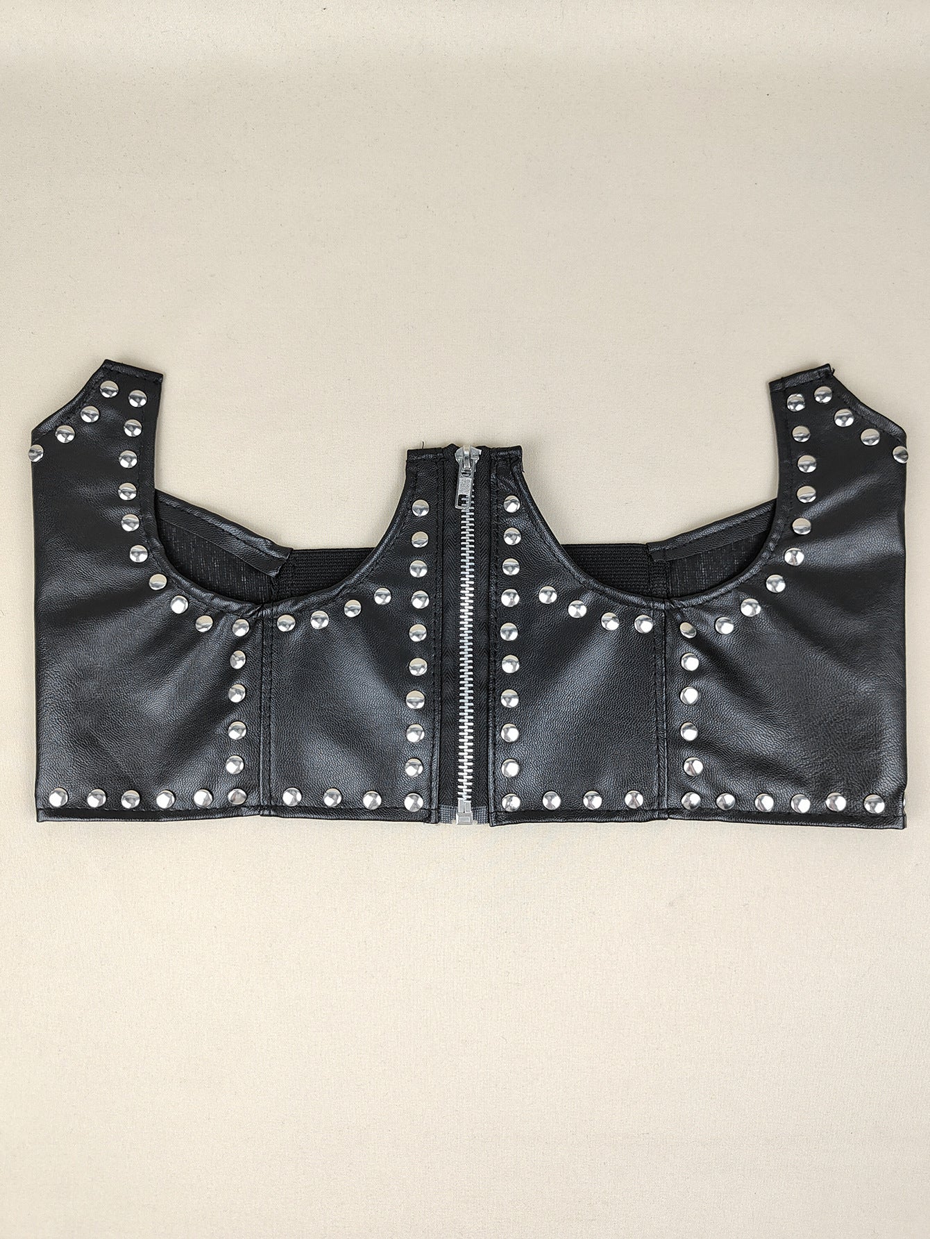 Joint de taille assorti à la taille élastique avec rivets punk