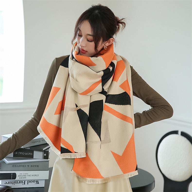 Fashionable Cashmere Long Student Warm Scarf