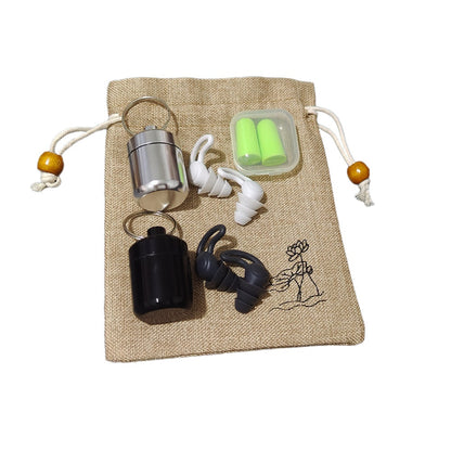 Noise-reduction Ear Plugs Aluminum Box Nano Silicone Soundproof Earplugs Sleep Soundproof Waterproof Earplug