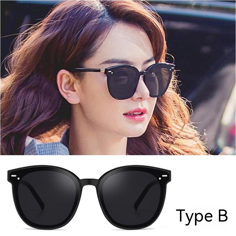 Women's UV Resistant Retro Box Sunglasses Frame