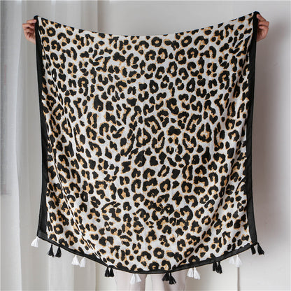 Leopard print scarf