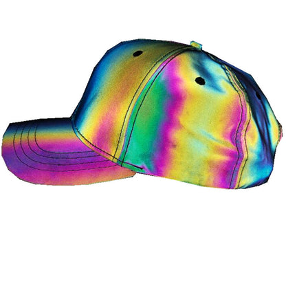 Colorful reflective baseball cap