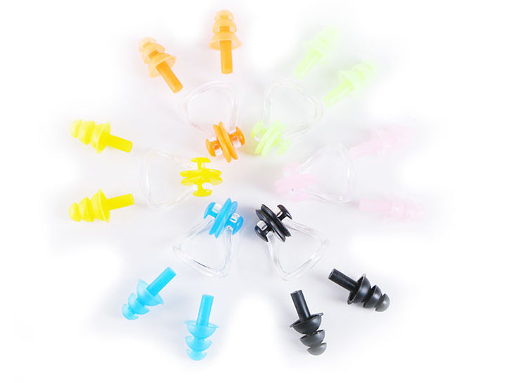 Adult Silicone Swimming Earplugs Diving Nose And Earplugs Set