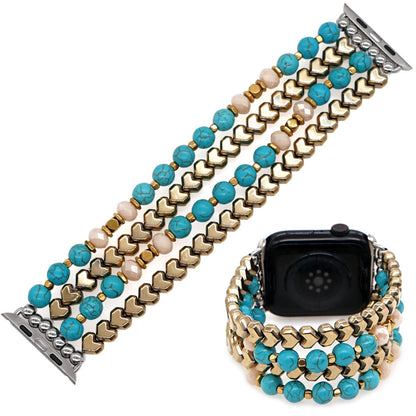 Boho Semi-Precious Stone Statement Beaded Strap