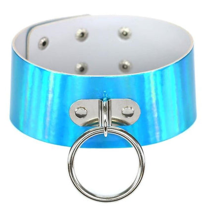 Holographic Choker O Round Metal