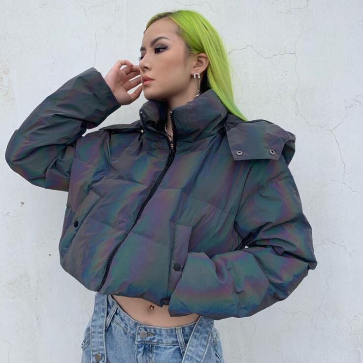 new winter rainbow reflective jackets