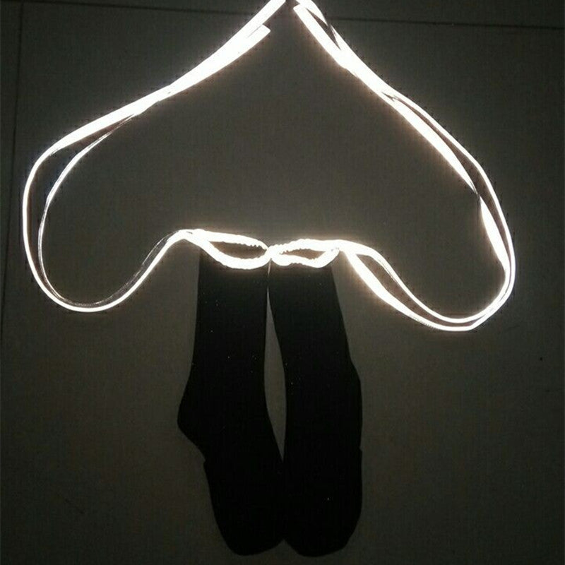 Chaussettes à bandes fluorescentes pour femmes, avec lettres imprimées, tendance, pour Bar, boîte de nuit, personnalité réfléchissante, croix, haute qualité, nouvelle collection