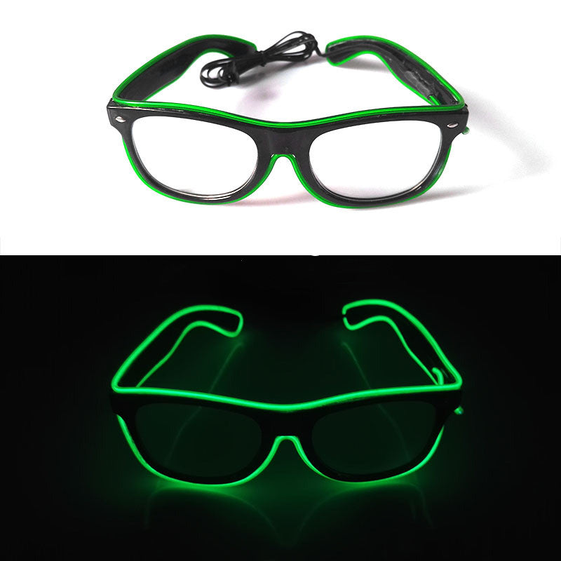 Lunettes lumineuses décoration de fête lunettes LED