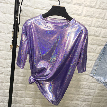 Loose reflective short sleeve