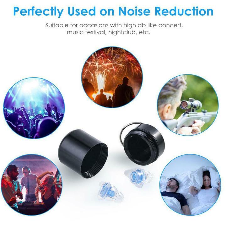 Music noise reduction earplugs