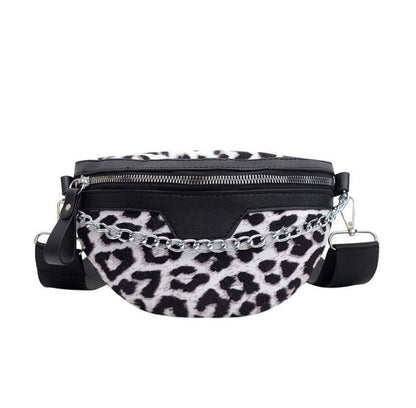 Lady Leopard Print Fanny Pack Europe And America