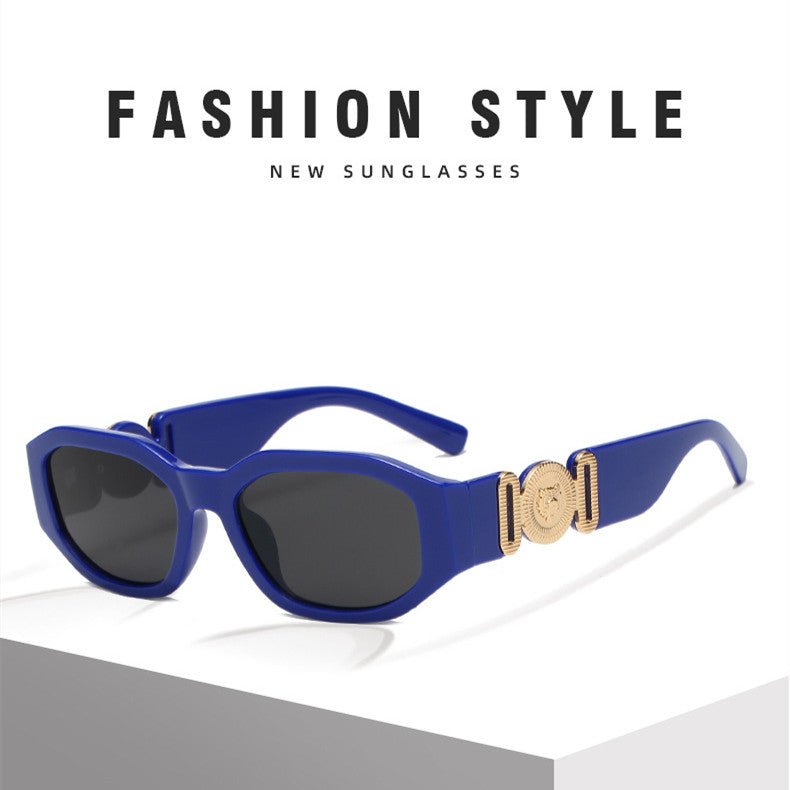 Small Square Box Sunglasses Head Polygon Glasses