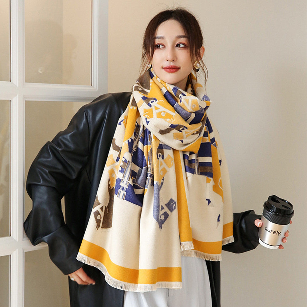 Fashionable Cashmere Long Student Warm Scarf