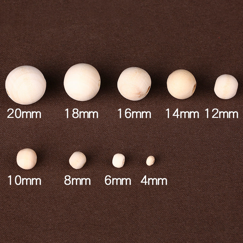 Wooden Beads Loose Beads Handmade Diy Beading Accessories