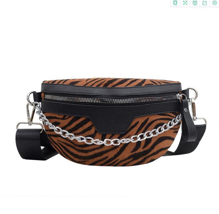 Lady Leopard Print Fanny Pack Europe And America