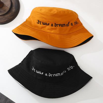 Chapeau de soleil brodé avec lettres simples et assorties avec tout