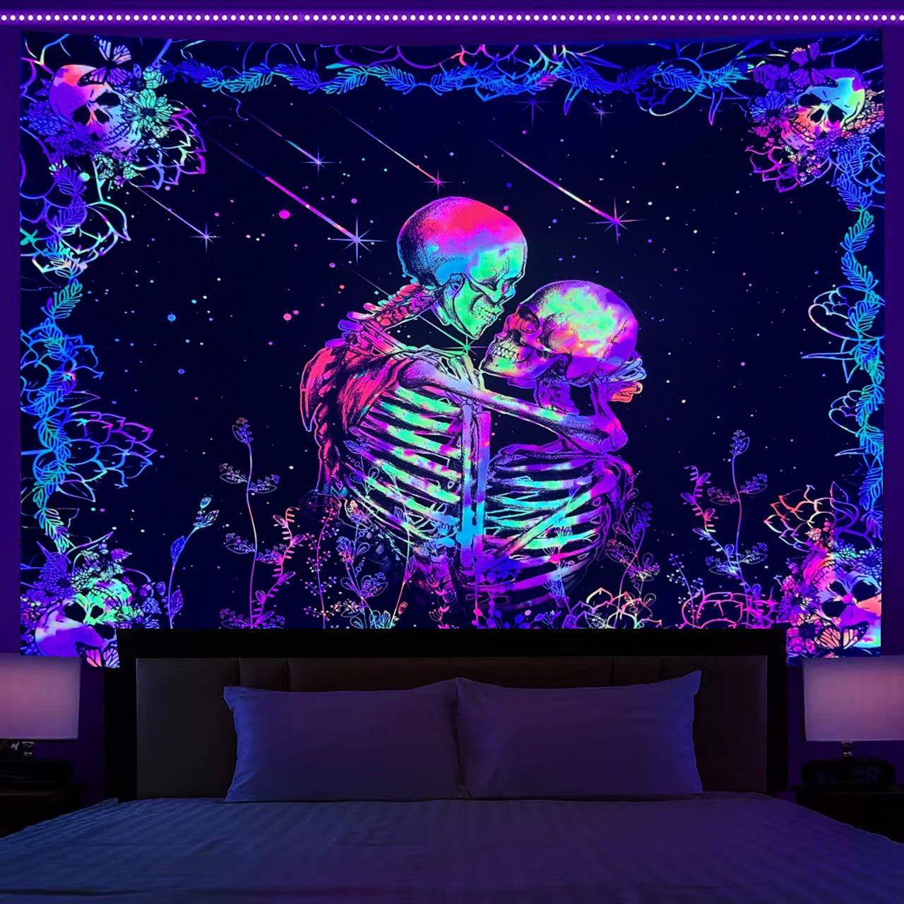 UV Light Emitting Neon Hanging Cloth