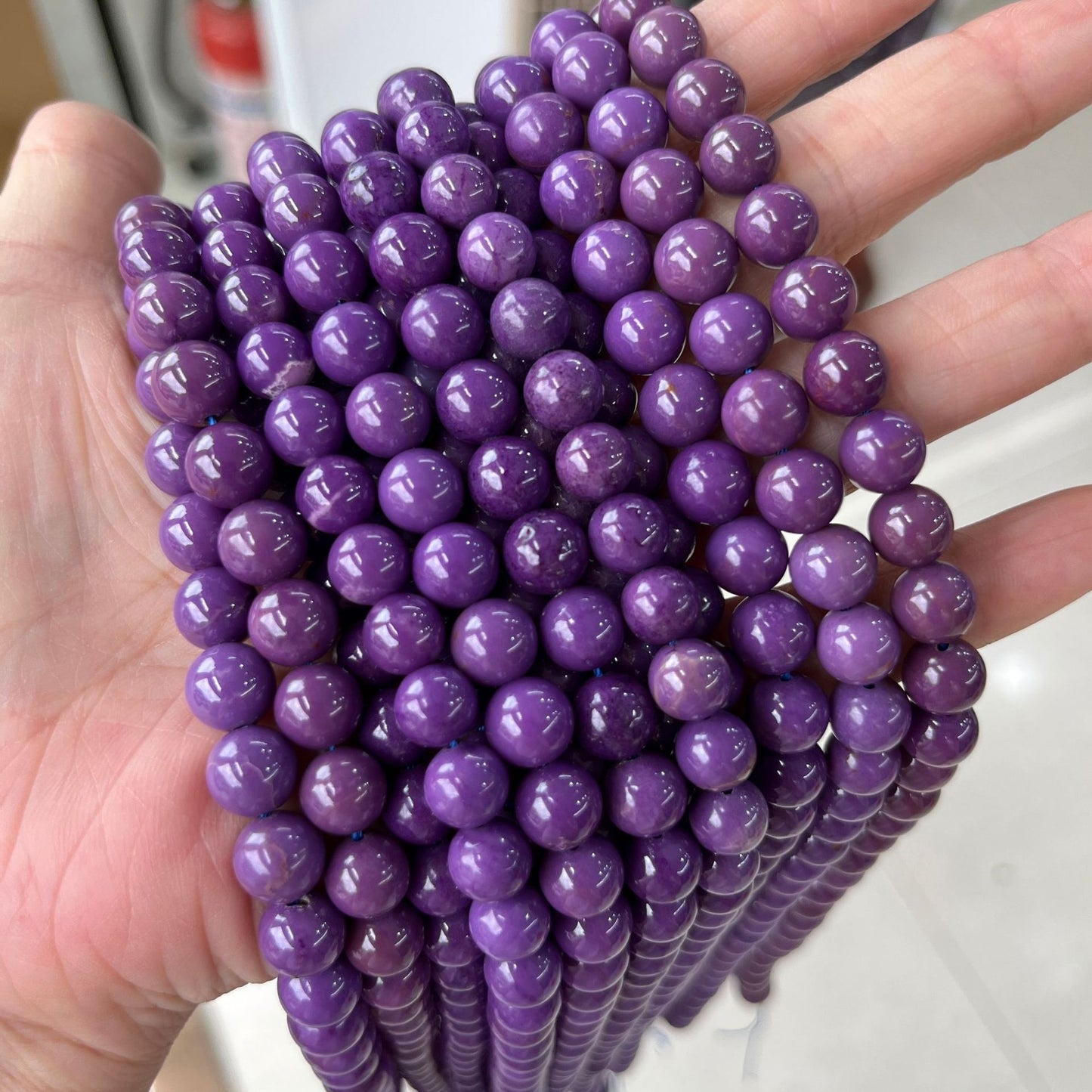 American Amethyst Beads Natural Mica Beads