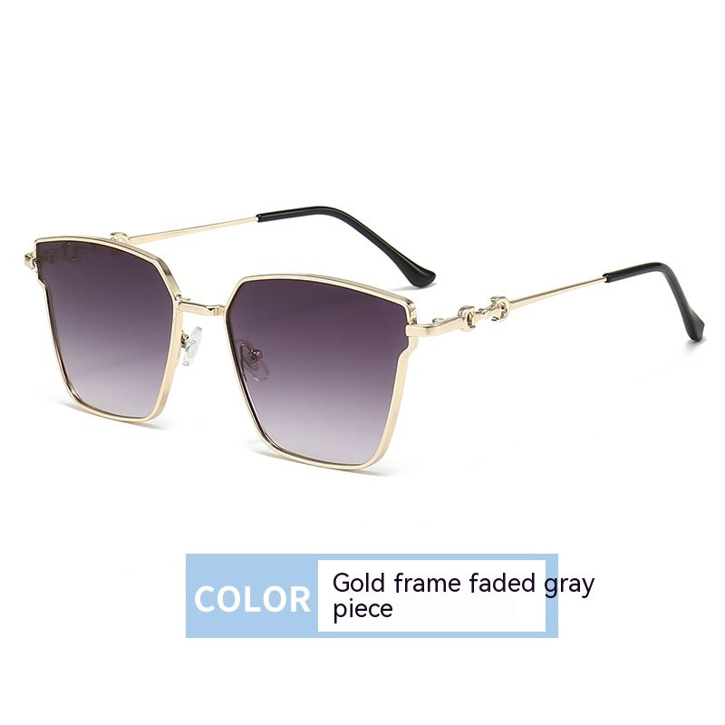 New Retro Small Frame Metal Hip Hop Sunglasses