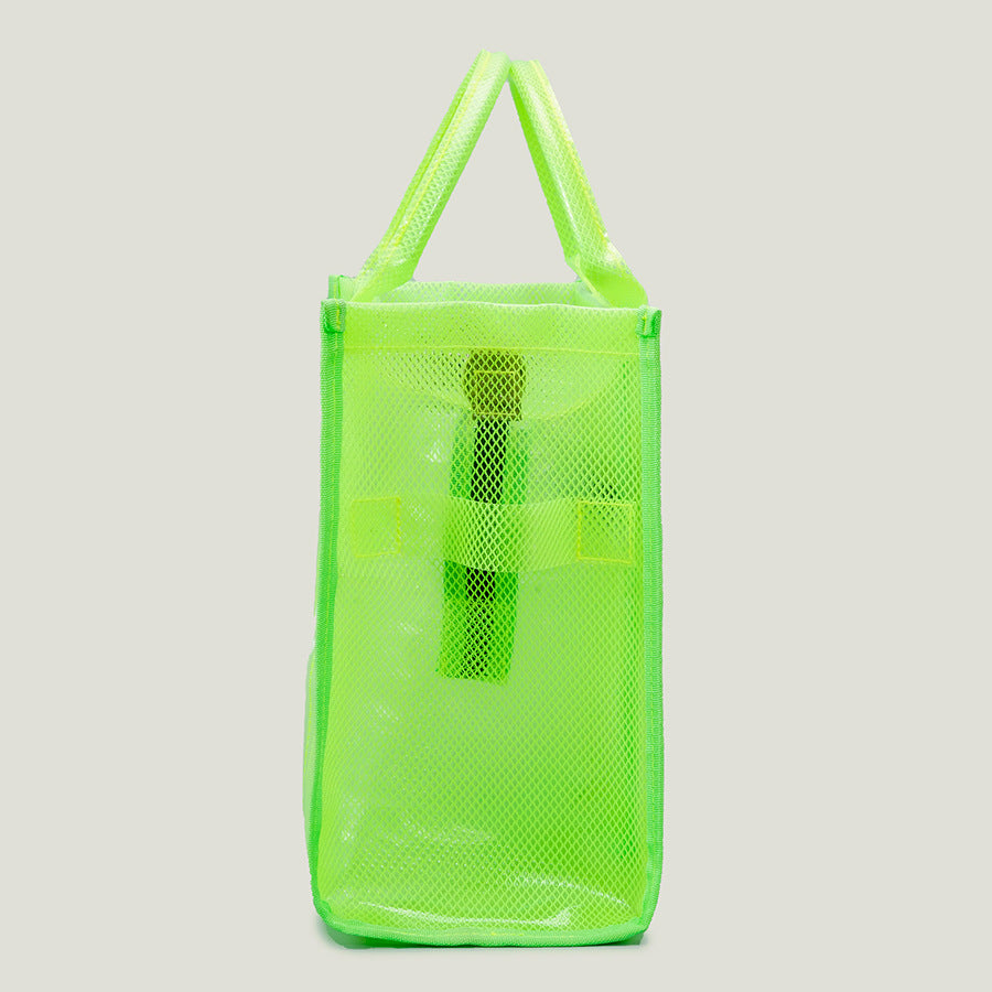 Large Capacity Neon Tote Transparent Shoulder Bag