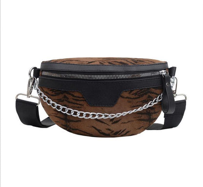 Lady Leopard Print Fanny Pack Europe And America