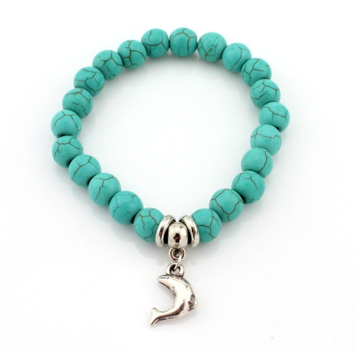 Bracelet Boho Vintage Turquoises, bijoux fantaisie