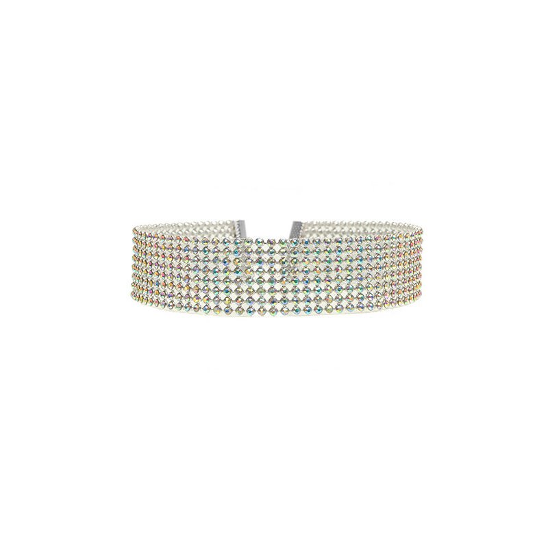 Collier ras du cou en strass pour femmes, bijoux de mariage, à la mode, ras du cou, pour femmes