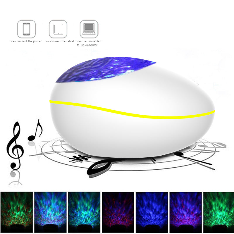 Coversage Ocean Wave Projecteur LED Veilleuse Bluetooth USB Télécommande Lecteur de Musique Haut-Parleur Aurora Projection Coversage Ocean Wave Projecteur LED Veilleuse Bluetooth-compa